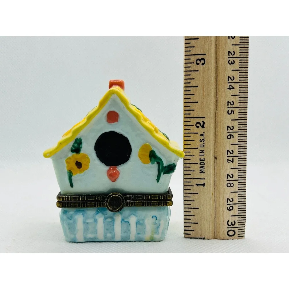 Vintage‎ Birdhouse Trinket Box Vanity Box Décor